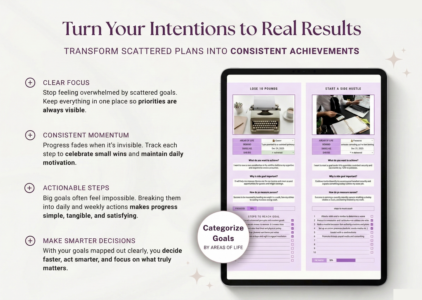 Goal Planner | Google Sheets Template
