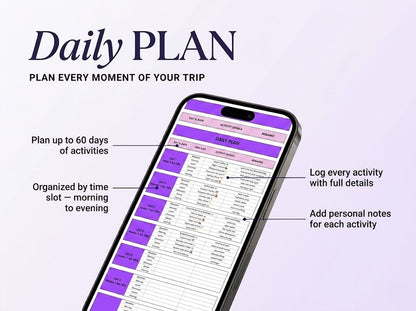 Travel Planner | Google Sheets Template