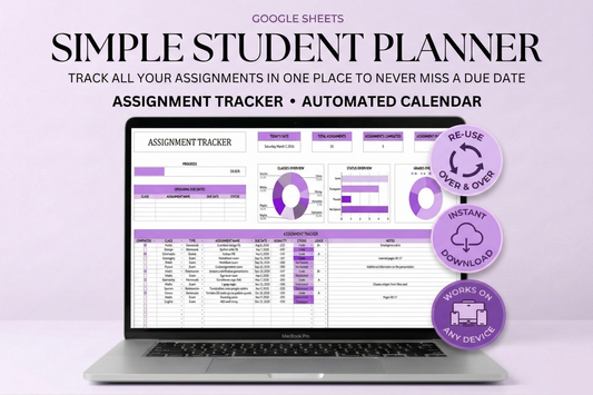 2-In-1 Student Planner | Google Sheets Template